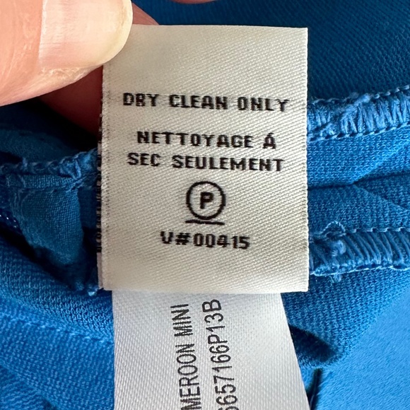 Diane Von Furstenberg Cameroon Stretch Jersey Mini Skirt Electric Blue Size 8 - Picture 11 of 14